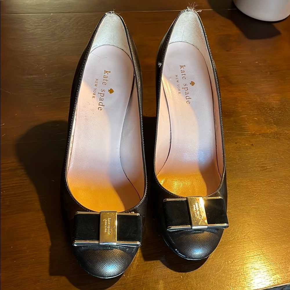 kate spade Black and Gray Heels